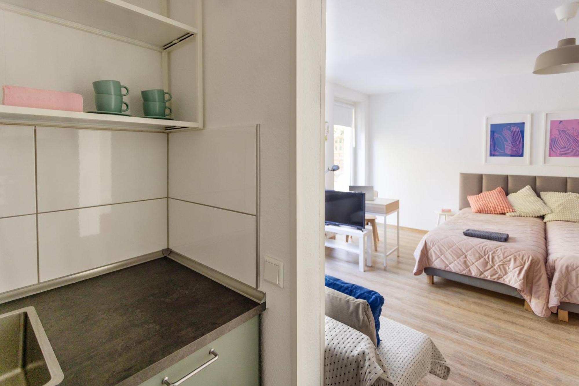 Central Apartment With Terrace And A Free Parking Duisburg Exterior foto